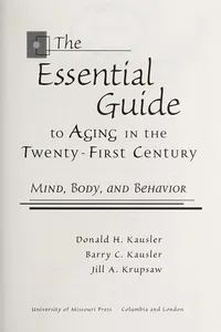 Aging in the twenty-first century