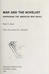 War and the novelist