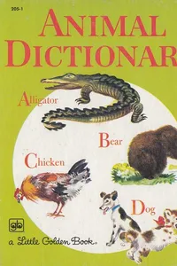 Cover of Animal Dictionary by Jane (Werner) Watson