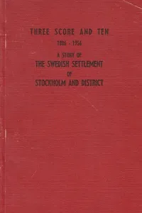 Cover of Three Score And Ten 1886-1956
