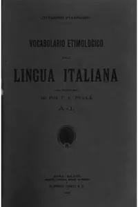 Vocabolario etimologico della lingua italiana