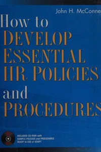 How to develop essential HR policies and procedures
