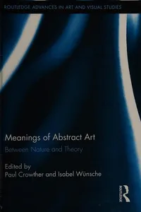 Meanings of abstract art