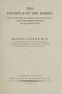The exempla of the rabbis