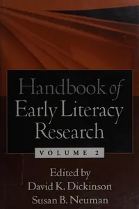 Cover of Handbook of early literacy research