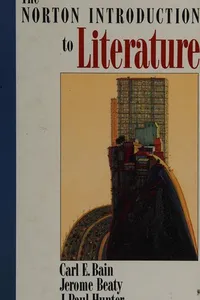 Cover of The Norton introduction to literature--fifth edition by Антон Павлович Чехов
