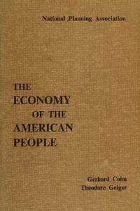 The economy of the American people