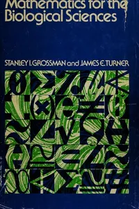 Mathematics for the biological sciences