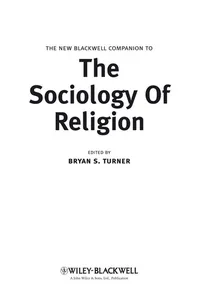 The new Blackwell companion to the sociology of religion