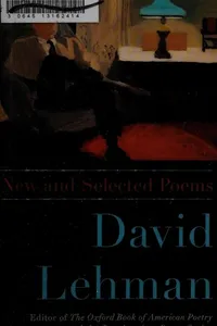 New and selected poems