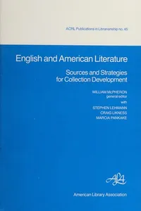English and American literature