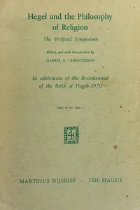 Hegel and the philosophy of religion