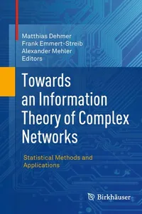 Towards an Information Theory of Complex Networks