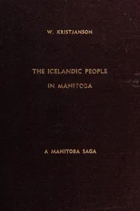 The Icelandic people in Manitoba