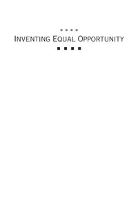 Inventing equal opportunity