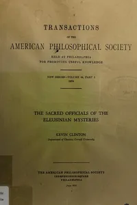 The sacred officials of the Eleusinian Mysteries