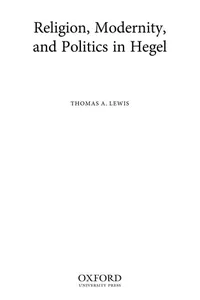 Cover of Religion, modernity, and politics in Hegel