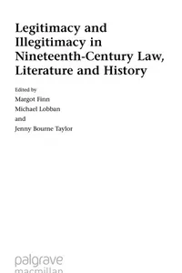 Legitimacy and illegitimacy in law, literature, and history