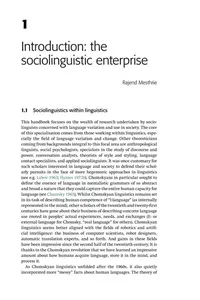 The Cambridge handbook of sociolinguistics