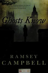 Capa de Ghosts know por Ramsey Campbell