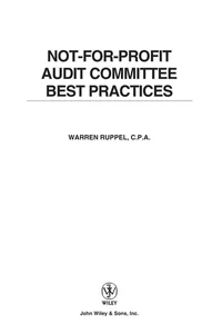 Not-for-profit audit committee best practices