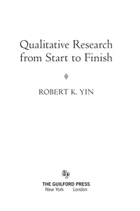 Qualitative research from start to finish