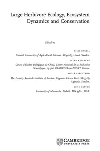 Large herbivore ecology, ecosystem dynamics, and conservation