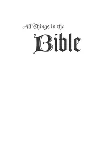 All things in the Bible