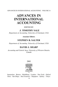 Capa de Advances in International Accounting