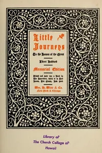 Little journeys to the homes of the great