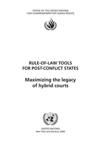 Rule-of-law tools for post-conflict states