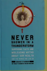 Never shower in a thunderstorm