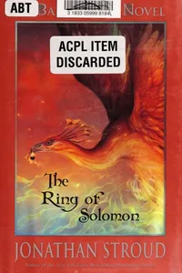 Capa de The Ring of Solomon por Jonathan Stroud