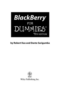 Cover of BlackBerry for dummies
