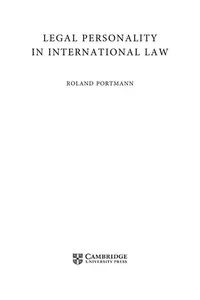 Legal personality in international law