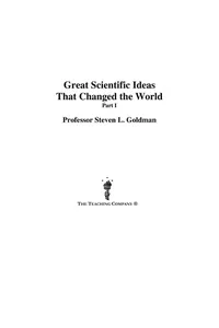 Great scientific ideas that changed the world