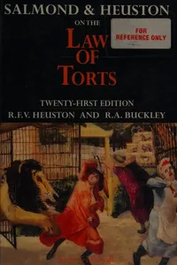 Salmond and Heuston on the law of torts
