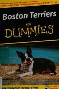 Boston terriers for dummies