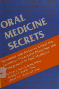 Oral medicine secrets