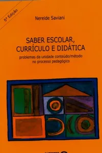 Saber escolar, currículo e didática