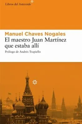 Capa de El maestro Juan Martínez que estaba allí