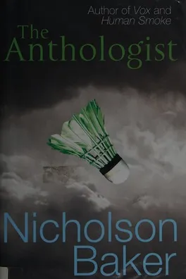 Capa de The anthologist