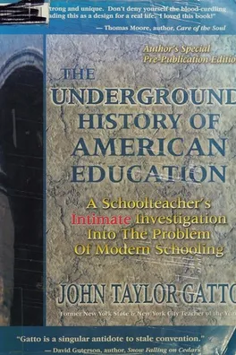 Capa de The underground history of American education