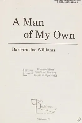Capa de A man of my own