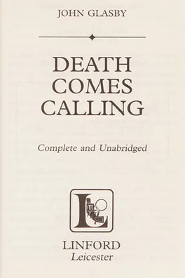 Capa de Death comes calling