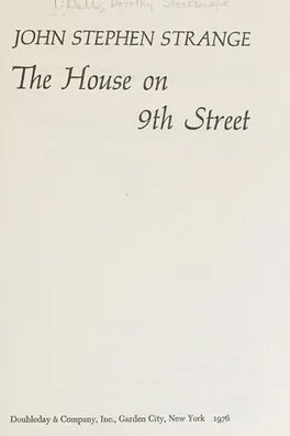 Capa de The house on 9th Street