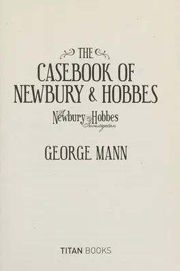 Capa de The casebook of Newbury & Hobbes