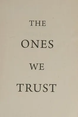 Capa de The ones we trust