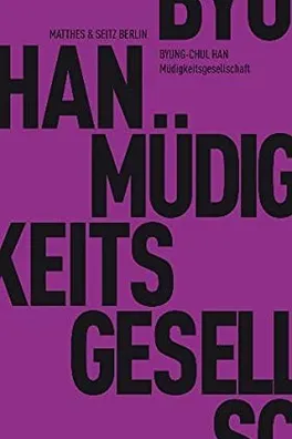 Capa de Müdigkeitsgesellschaft