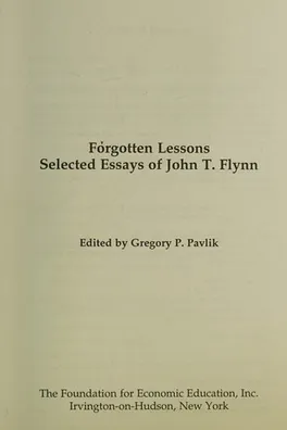 Capa de Forgotten lessons